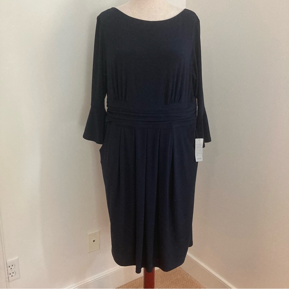 Navy Blue Eliza J Dress Size 14W NWT - Picture 8 of 8